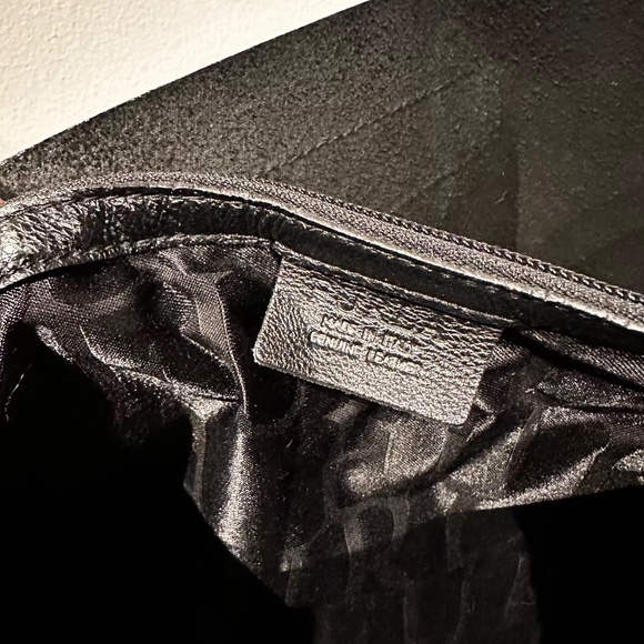 Rare! Furla Divide-it Tote Black and White Striped Medium Sized Shopper Tote Bag - Picture 3 of 13